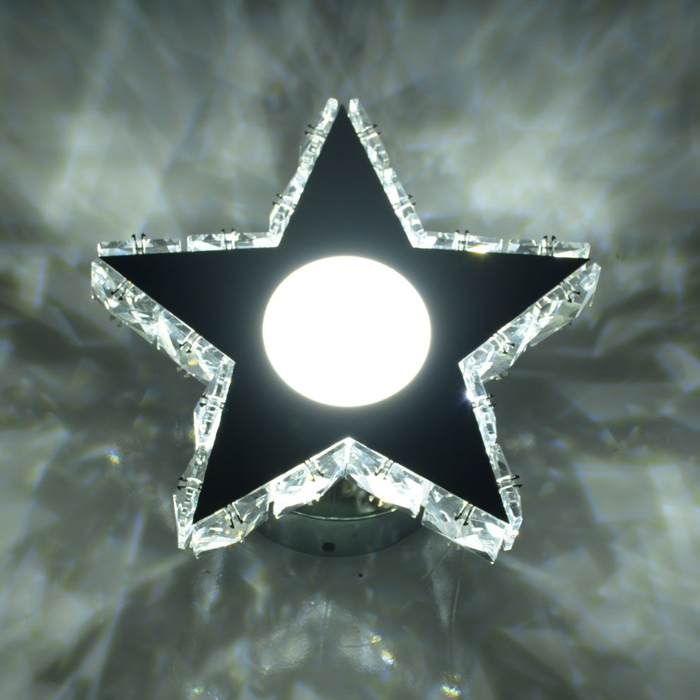 厂家直销led创意不锈钢道灯小星星筒灯天花灯玄关射灯走廊灯批发