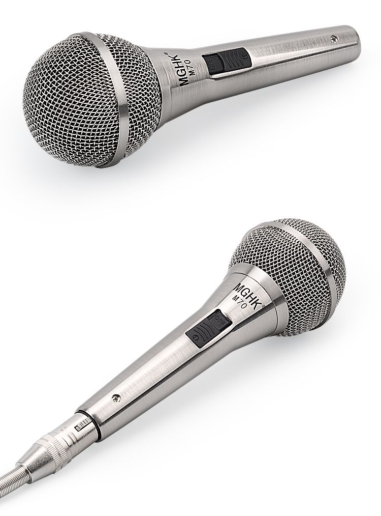 MGHK有线话筒专业KTV动圈麦卡拉OK家用K歌家庭唱歌声卡直播麦克风