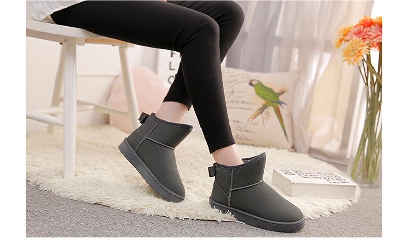 雪地靴女款短筒加绒加厚保暖棉鞋防滑冬季新款鞋子女学生韩版女鞋