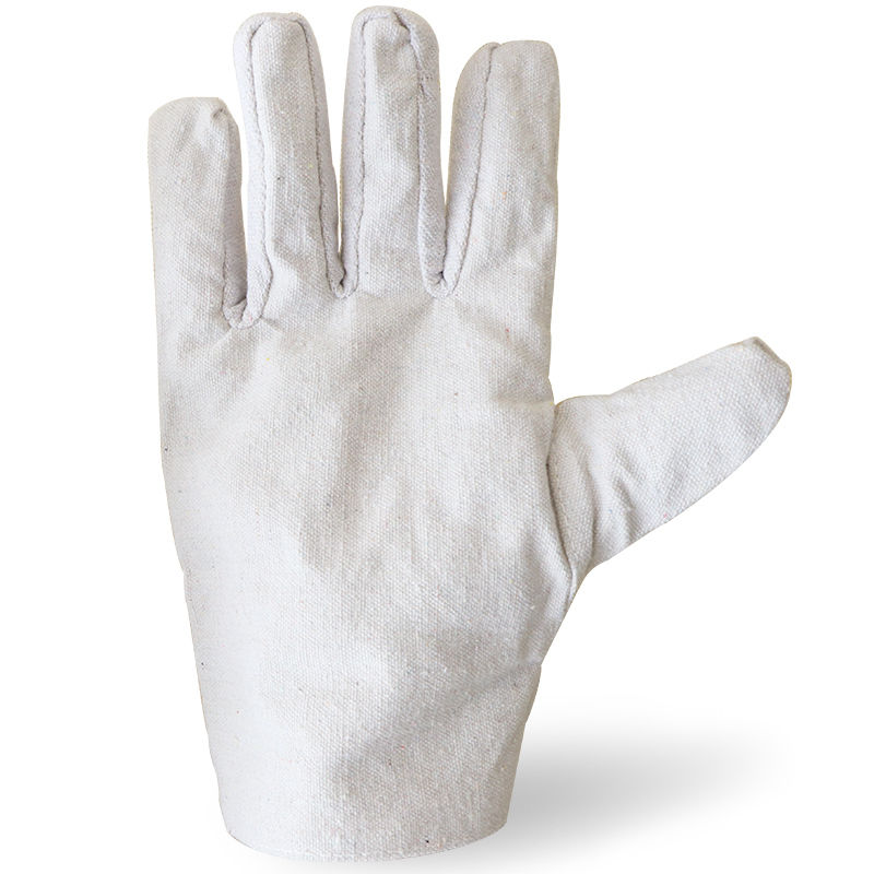 Single layer full canvas labor protection gloves thickened wear resistant lathe machinery electric welder operation protective equipment manufacturer wholesale