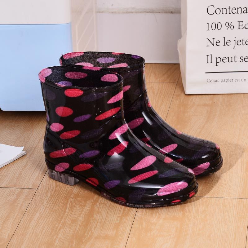雨鞋雨靴短筒时尚防滑防水鞋水靴女厨房成人韩国胶鞋可爱套鞋夏季