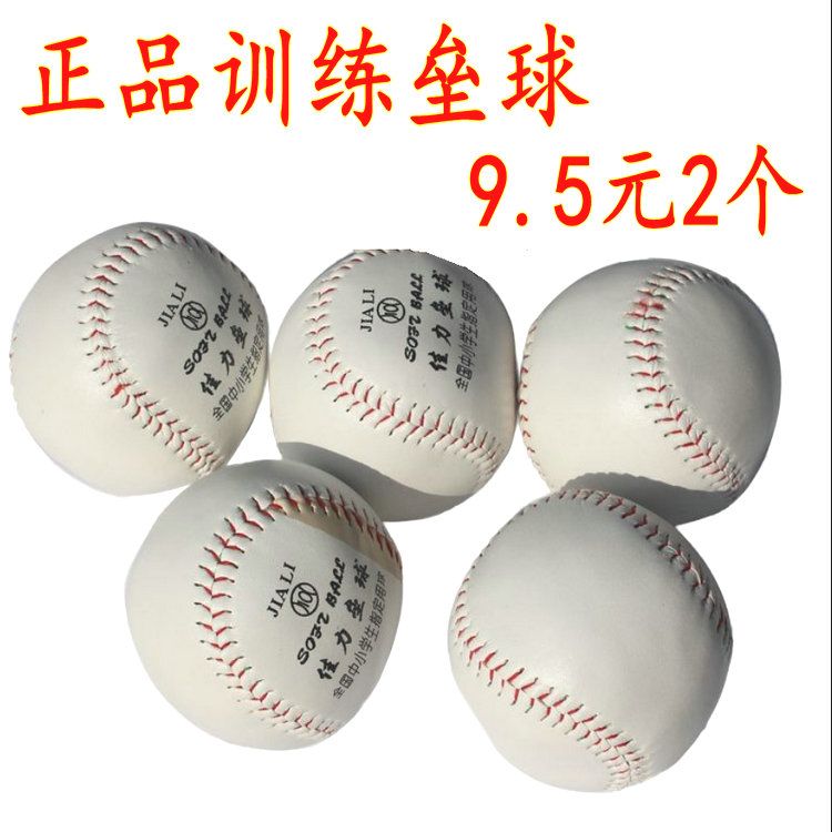正品垒球中小学生训练考试球专用10寸硬实心垒球运动会投远棒球