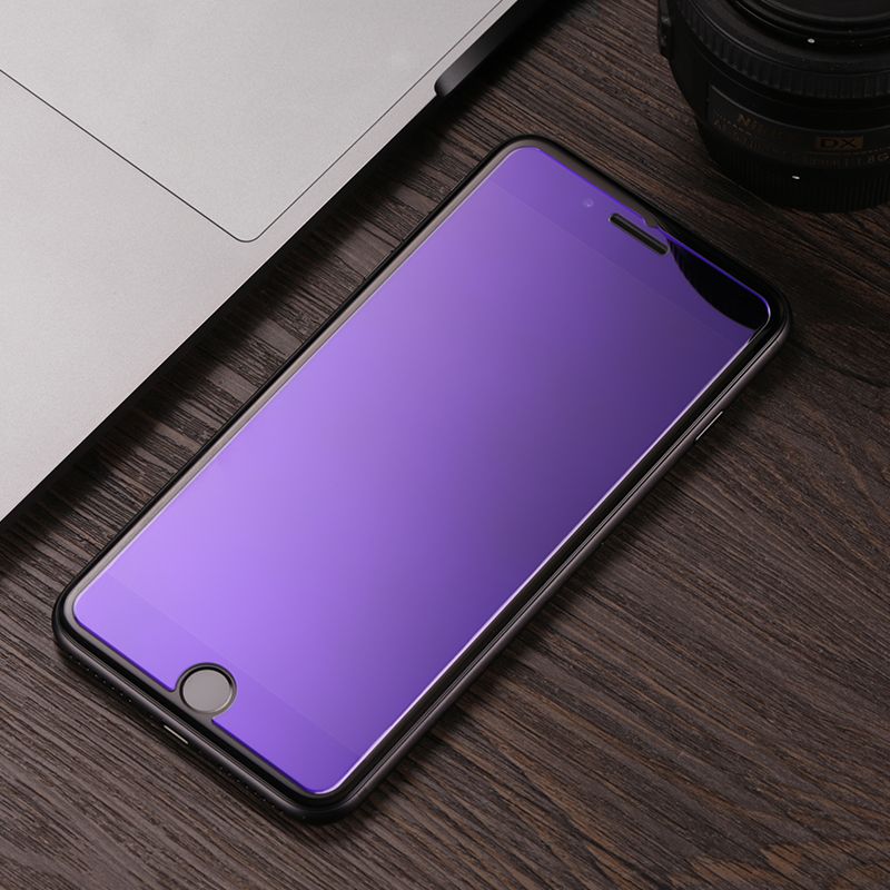 苹果6/6s/7/8/x钢化膜半屏蓝光高清防指纹iphone7plus防摔手机膜