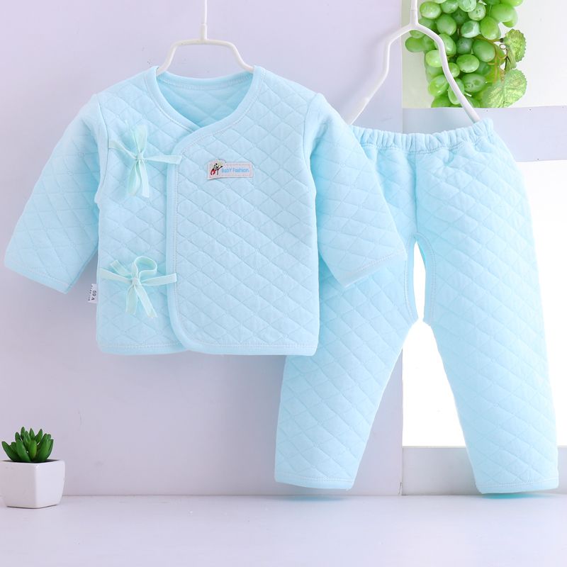 新生婴儿衣服纯棉保暖衣刚出生婴儿套装宝宝和尚服春秋冬季款