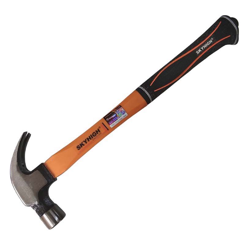 澳新羊角锤木工锤子高碳钢特钢拔钉锤头麻面防滑带磁锤面奥新榔头