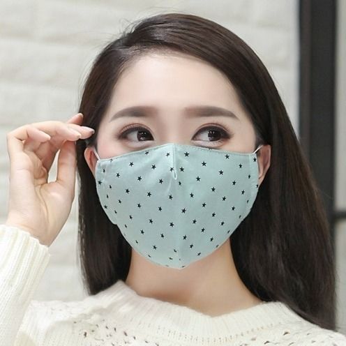 新款ins春秋季3D立体口罩女棉布防尘透气可爱韩版保暖面罩高颜值