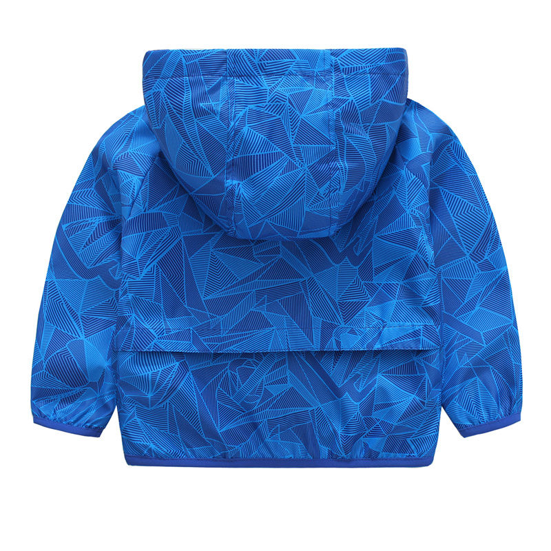 2019 new children's wear boys' spring windbreaker thin coat boys' and girls' Plush storm coat children's jacket