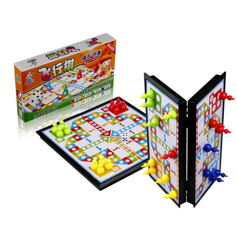 飞行棋磁性亲子便携折叠棋盘游戏磁石棋儿童成人益智玩具摩科动漫