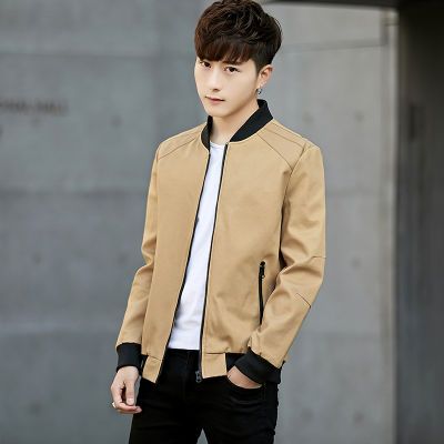 春秋装新款青年夹克男外套棒球服修身薄款外衣潮流夹克外套男8702_拼多多返利优惠券 - 一起惠返利网_178hui.com
