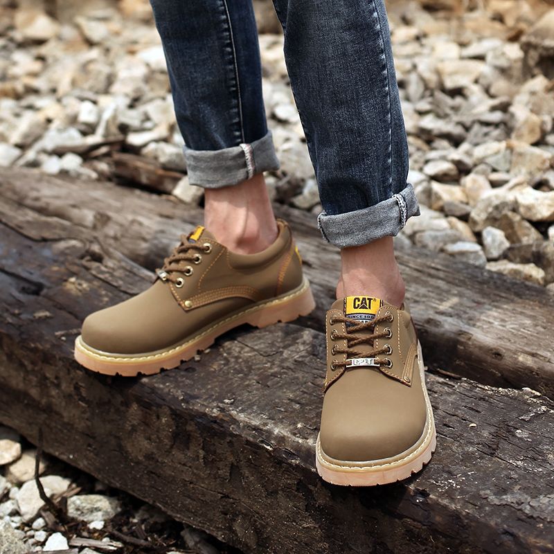 cat经典1904工装鞋低帮休闲男鞋大黄鞋厚底英伦马丁鞋潮流男鞋