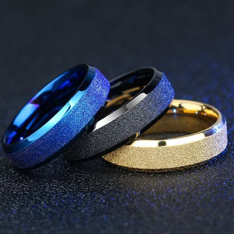 ins ring male single personality trendy index finger ring fashion social titanium steel ring couple student tail ring frosted