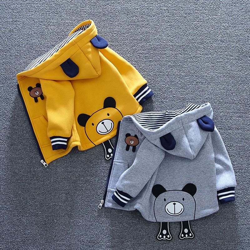 Children's clothing baby autumn and winter jacket spring zipper shirt men and women Plush Baby 1-2-3-4-5-6 years old
