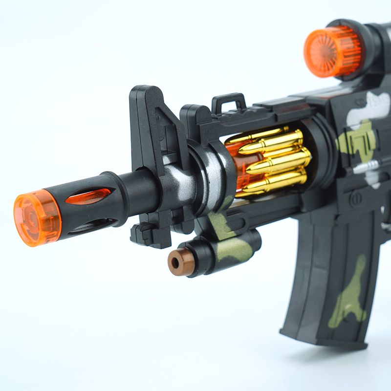 儿童玩具枪电动发光枪男孩电动玩具枪冲锋枪音乐迷彩枪激光枪模型