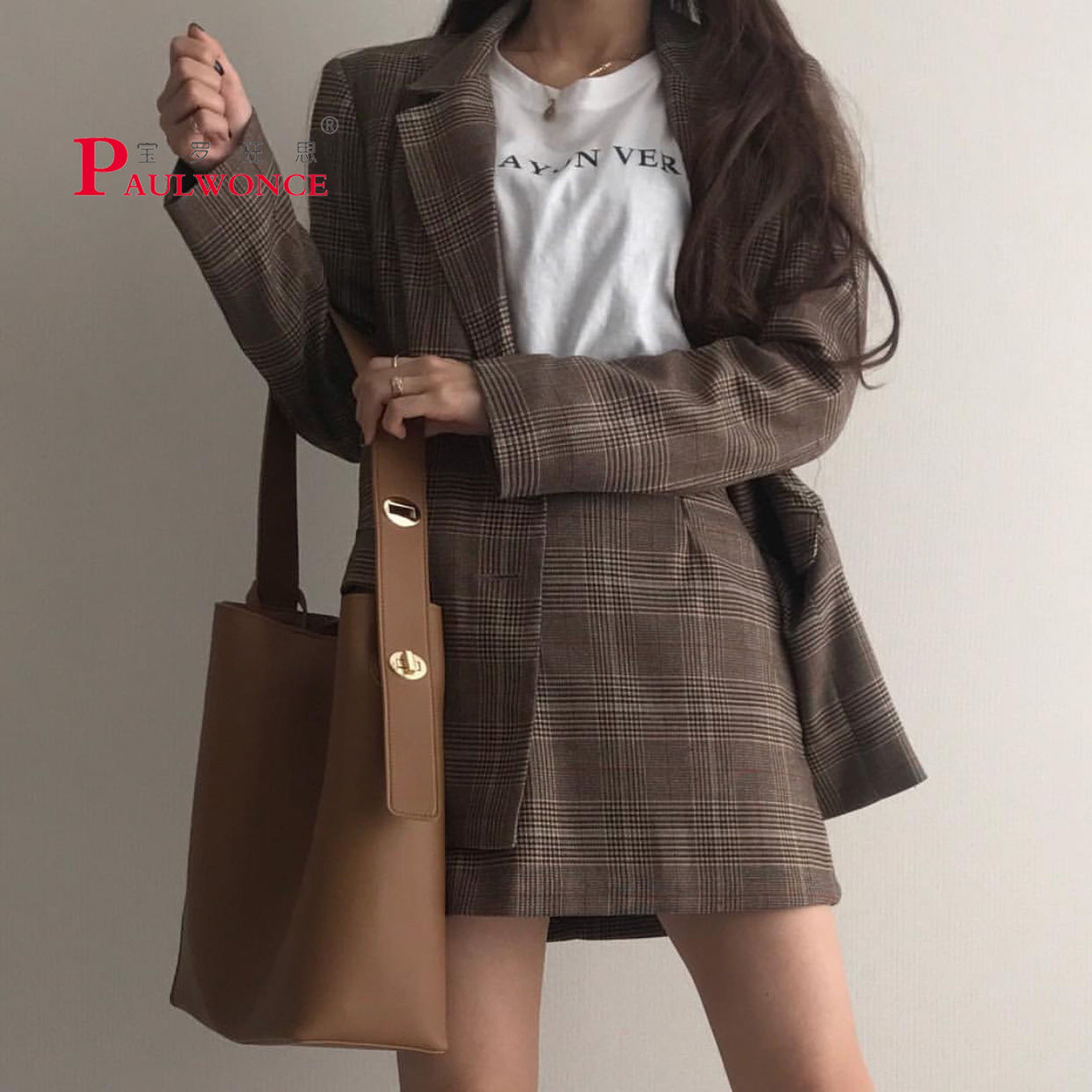 Bucket bag female 2020 autumn new Korean version of portable large capacity simple versatile student Single Shoulder Messenger Bag