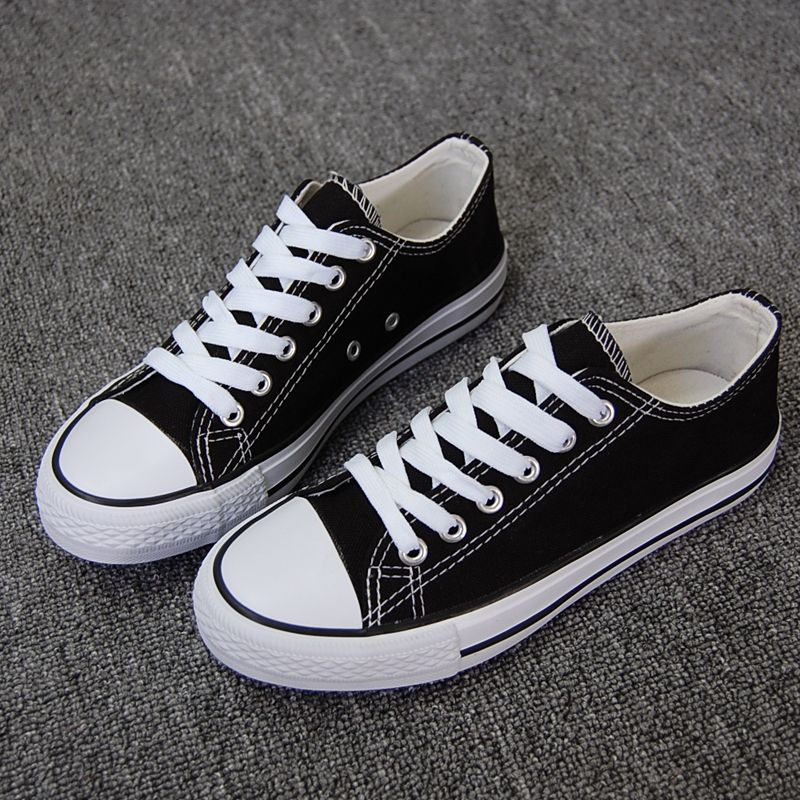 帆布鞋男学生韩版原宿风休闲板鞋子男士黑色ins男生新款春秋潮流