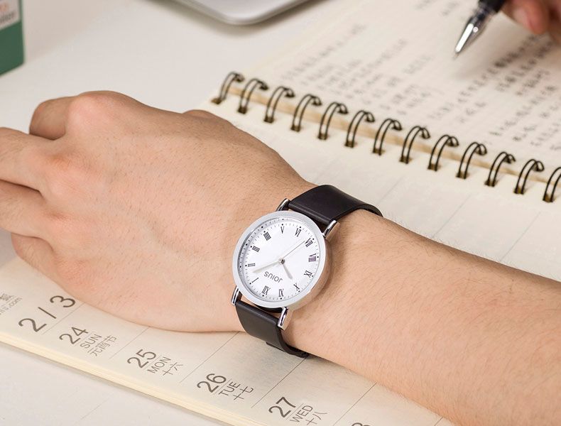 Montre Quartz Unisexe Style Coréen Avec Bracelet En Silicone_voghion.com