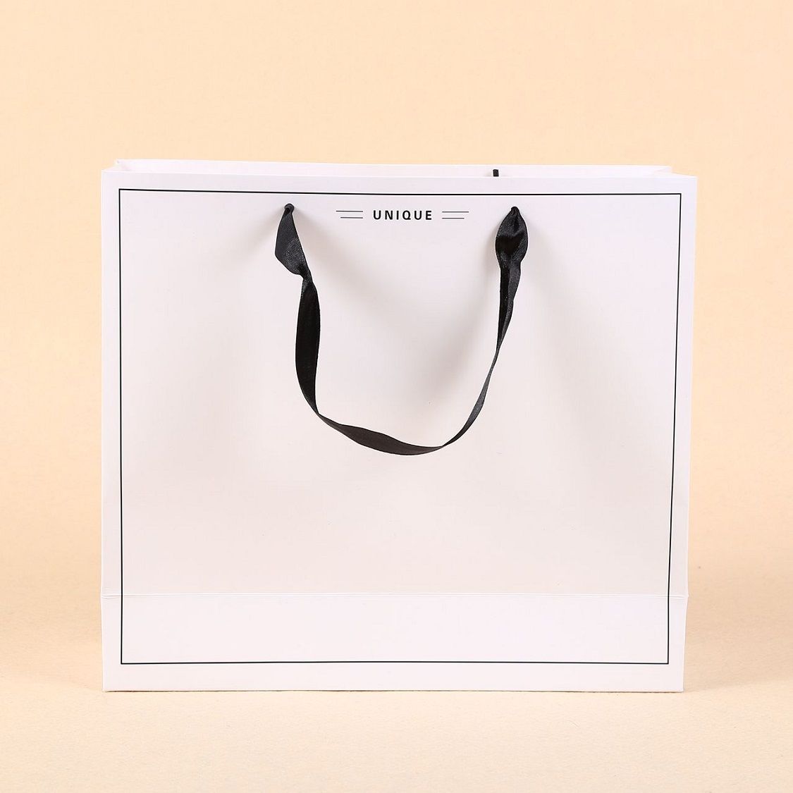包邮批发白色礼品袋衣服袋子购物袋简约包装袋手提纸袋学生收纳袋