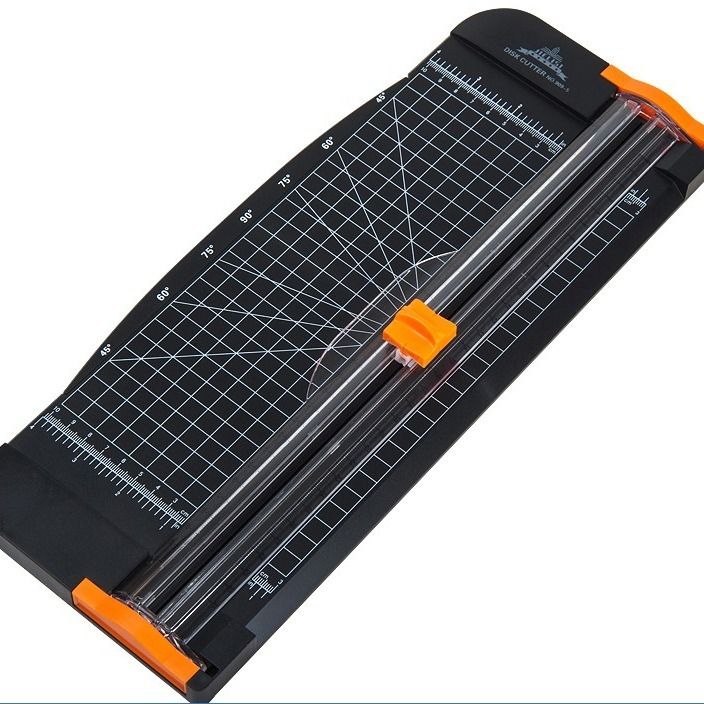 杰丽斯割纸刀切纸机 a4割膜刀 裁纸刀裁纸机滑刀 黑色带标尺 包邮