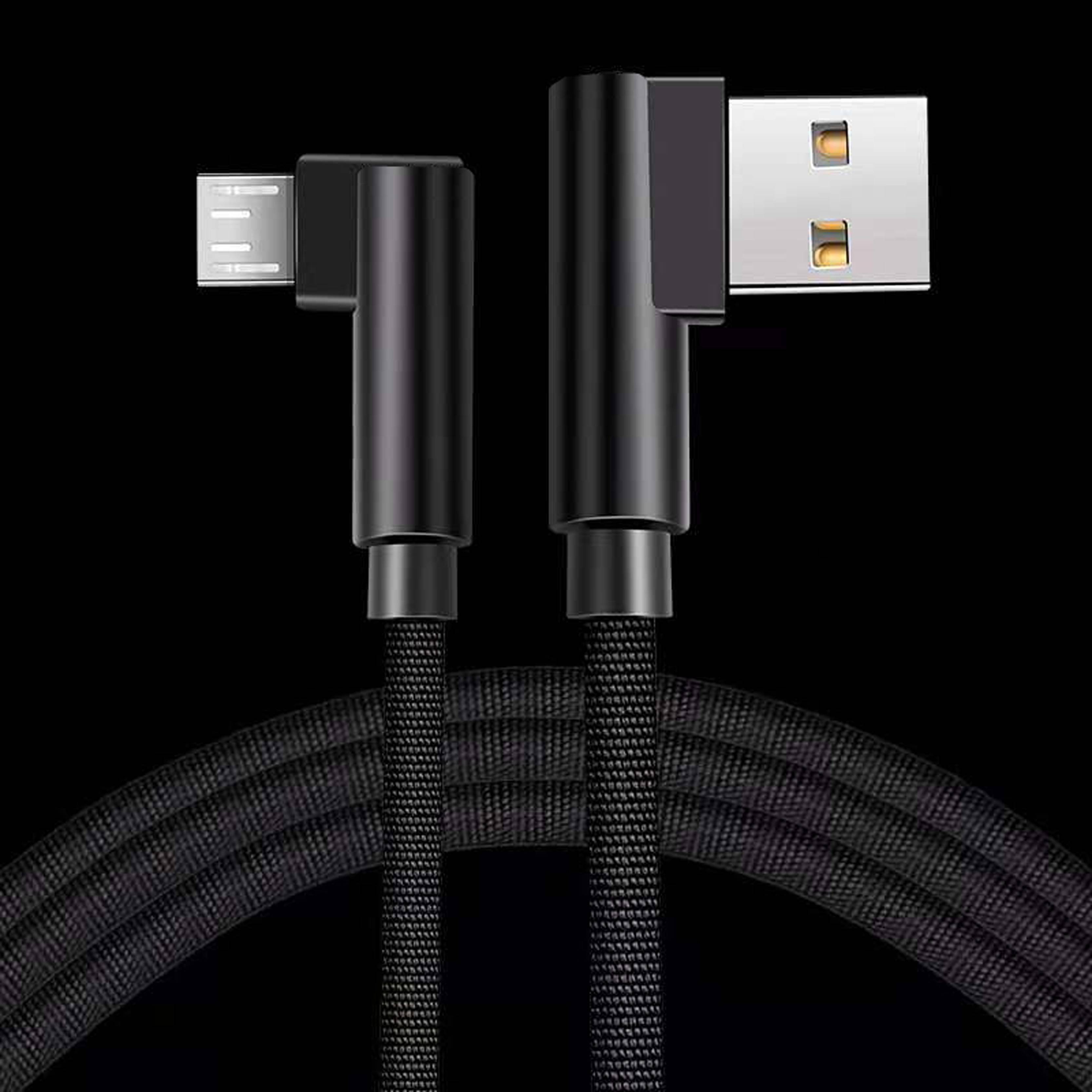 6元】弯头数据线安卓快充吃鸡王者游戏充电线oppo vivo 华为手机线