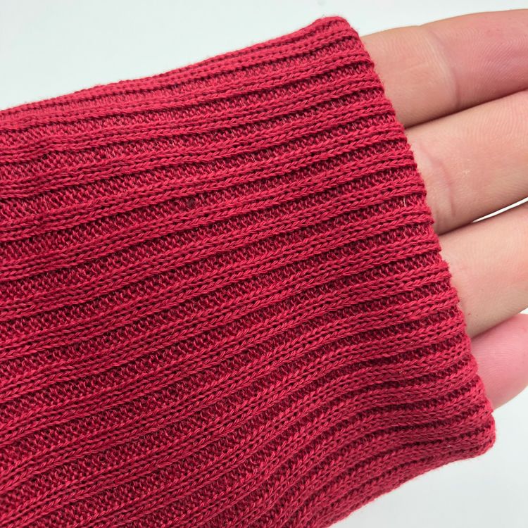 成品秋冬弹力纯棉针织螺纹袖口裤脚收口棒球服卫衣罗纹袖子布料