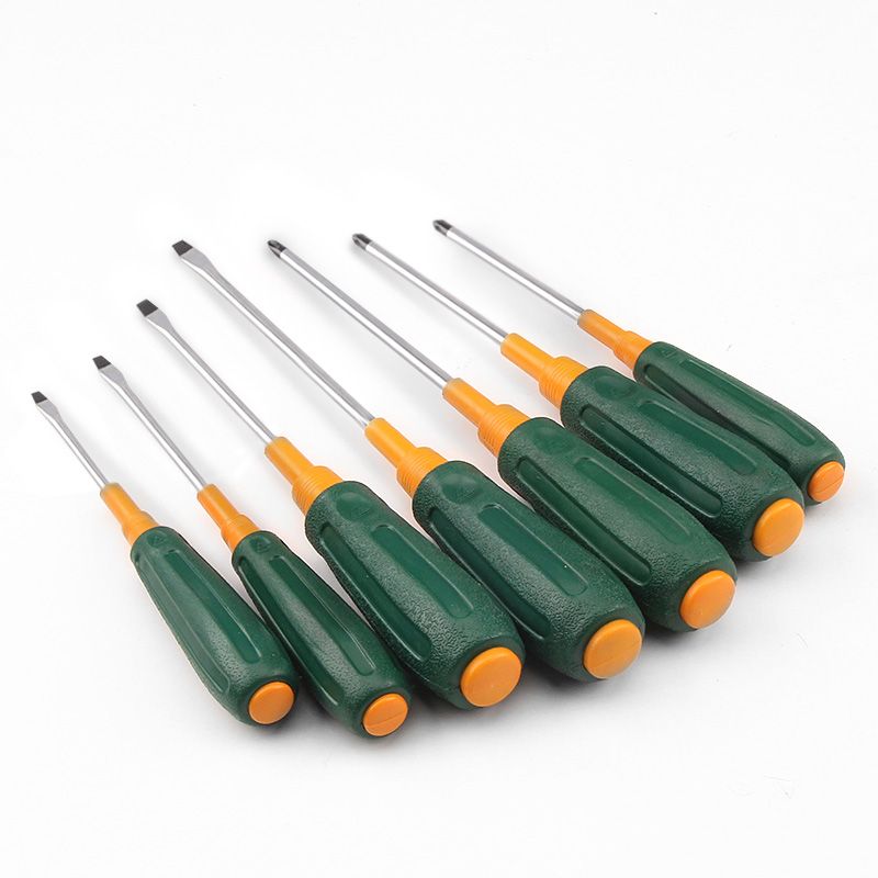 十字绿林工业级起子一字改锥强磁螺丝刀
