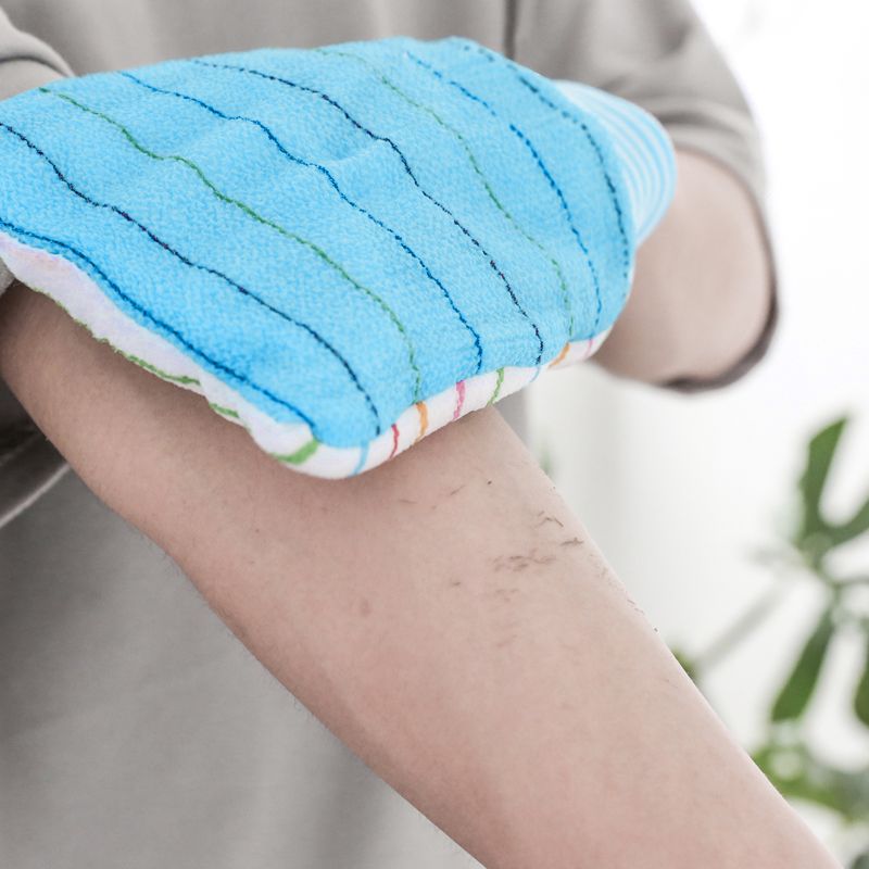 搓澡巾强力搓泥去污成人加厚双面搓背手套韩国免搓洗澡巾搓澡神器