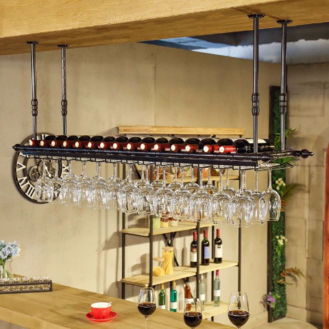 Buy Bar Wine Rack Wine Rack Hanging Wine Glass Rack Upside Down