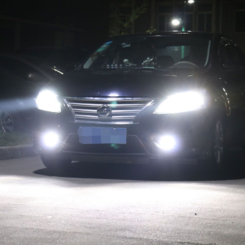 新轩逸奇骏逍客蓝鸟骊威天籁阳光骐达汽车led大灯远近光灯泡改装