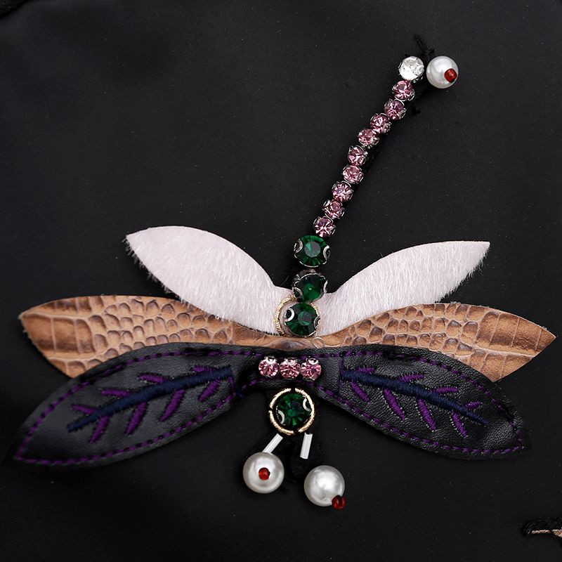 【3D刺绣蜻蜓】双肩包女韩版新款防水牛津布背包大容量妈咪包