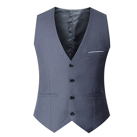 Suit large waistcoat men's suit Korean version slim suit shoulder casual no iron small vest vest men's coat
