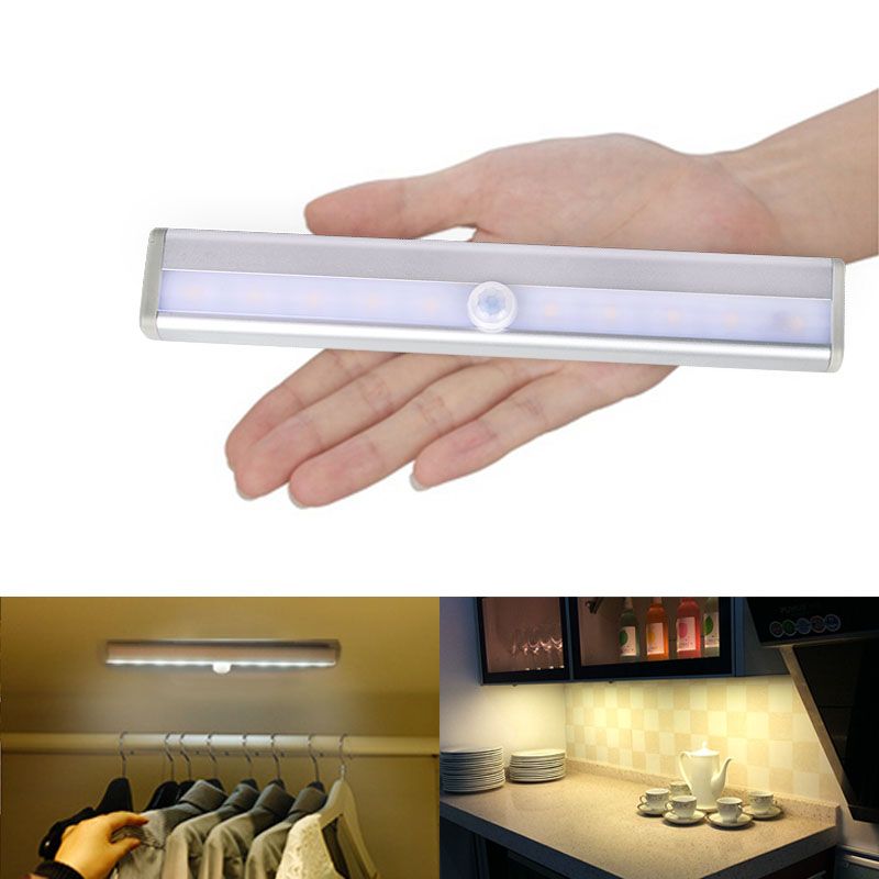 智能人体感应灯磁吸卧室楼道厕所USB充电小夜灯鞋橱柜灯LED灯条