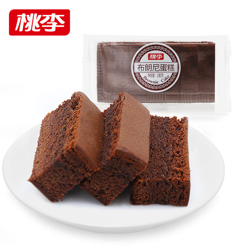 【热卖推荐】桃李布朗尼蛋糕巧克力味下午茶甜品早餐糕点540g