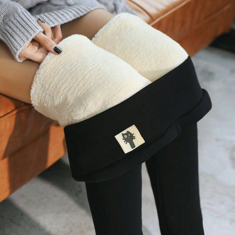 Winter lamb cashmere new northeast cashmere Leggings are thickened with cashmere, which is thin and small for women