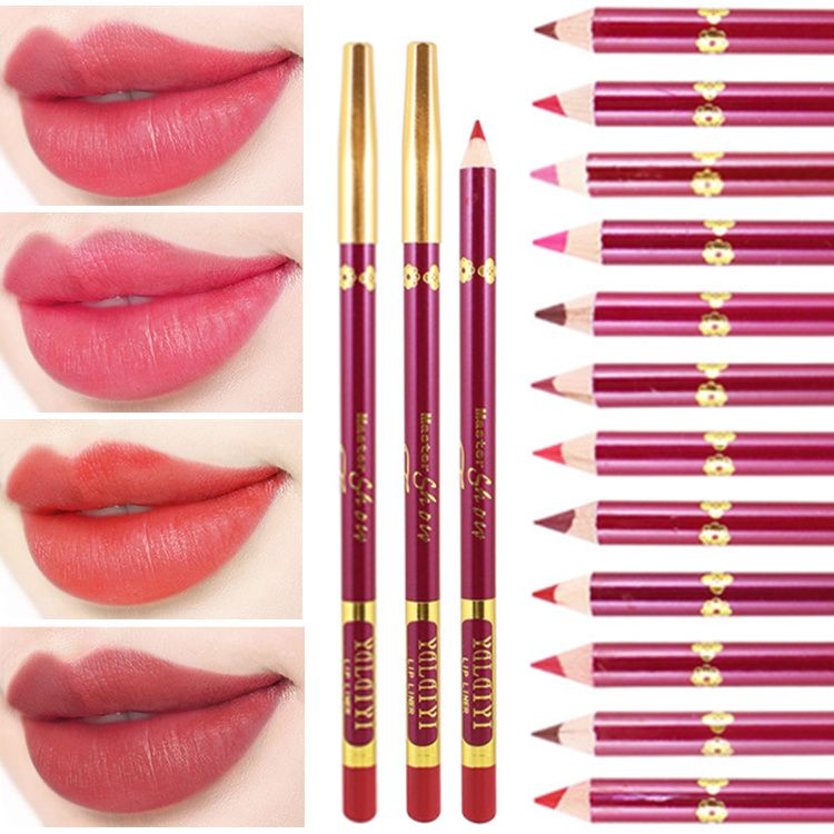 Lip pencil, lipstick pen, waterproof, durable, not stained, not stained with cup, matte thread, lip pencil, student girl.