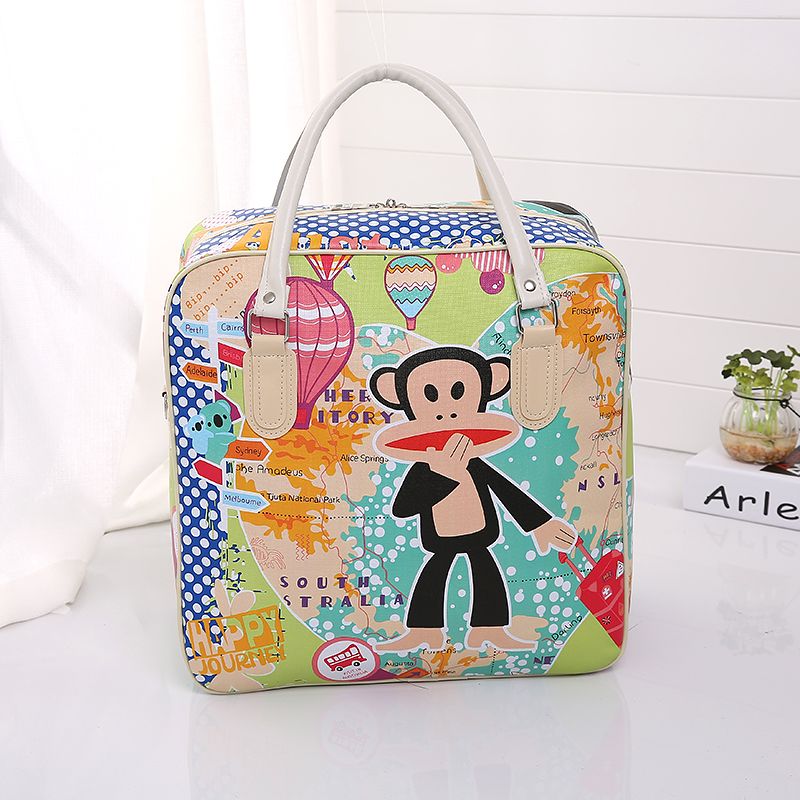 Buy Travel Bags Cartoon Bags Pu Short Distance Travel Bags Women S Handbags Mommy Bags Waiting Bags On Ezbuy Pk