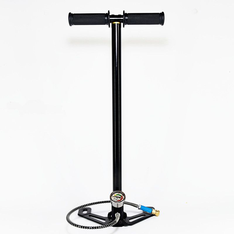 高压打气筒30mpa手动打气筒40mpa 恒压阀气筒 折叠不锈钢带过滤器