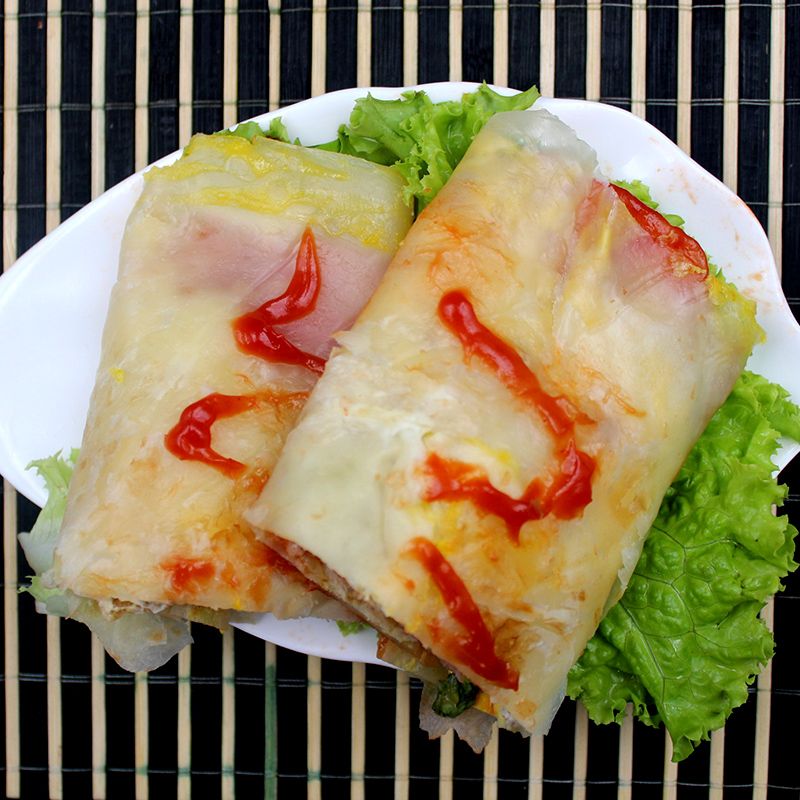 【50片】手抓饼家庭装东北大妈台湾风味小吃手抓饼早餐煎饼面饼【4月1