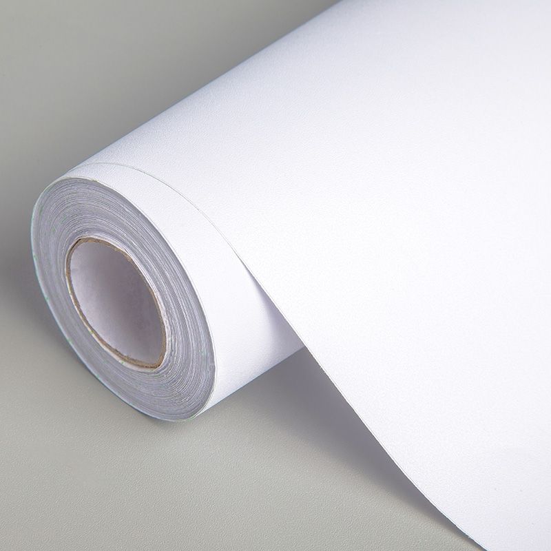 包邮 自粘墙纸pvc防水壁纸墙贴纯白色即时贴家具翻新橱柜抽屉贴纸