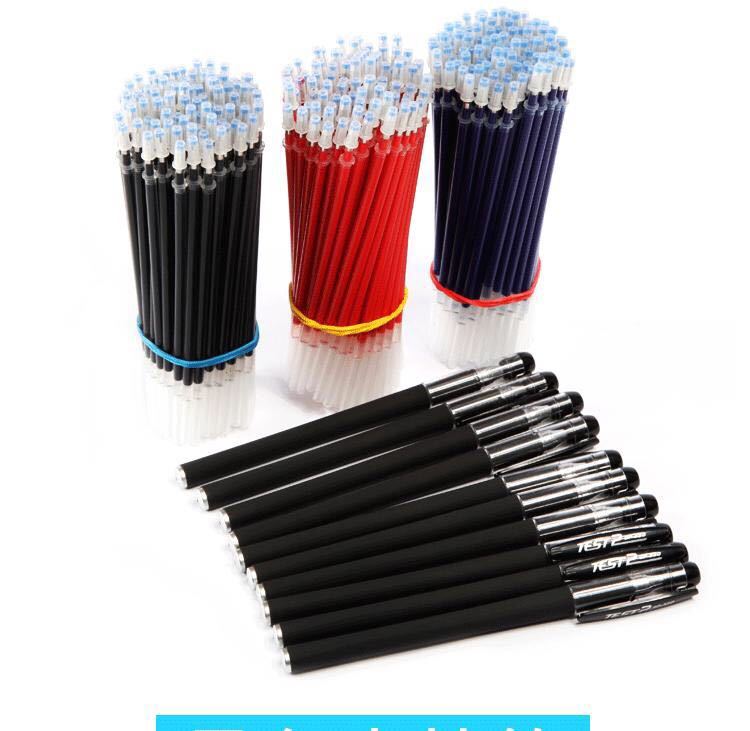 中性笔黑色针管头笔碳素笔水性笔芯初中生文具笔芯