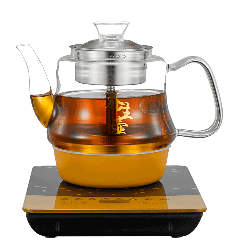 美能迪煮茶器黑茶普洱玻璃电热水壶蒸茶壶全自动保温蒸汽电煮茶壶