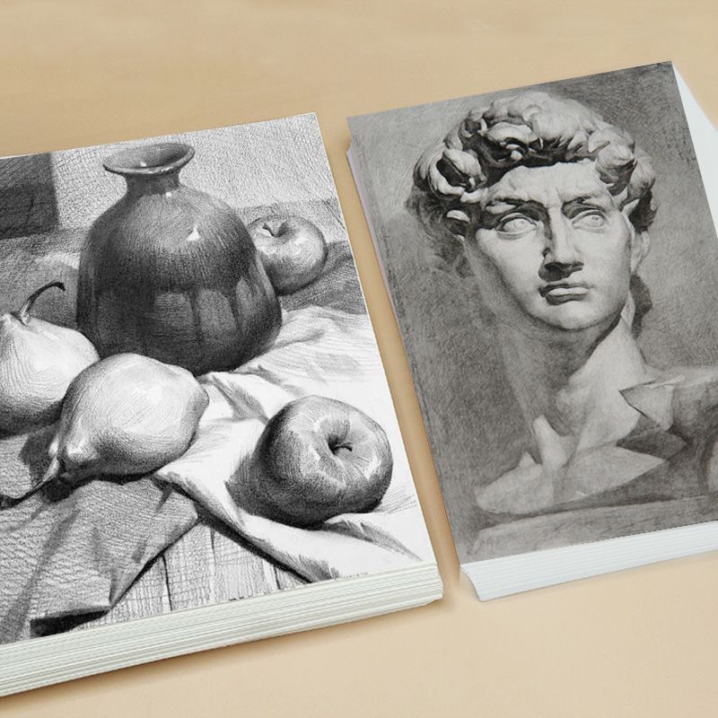 标准180克4k素描纸20张空白纸美术本写生素描速写画纸