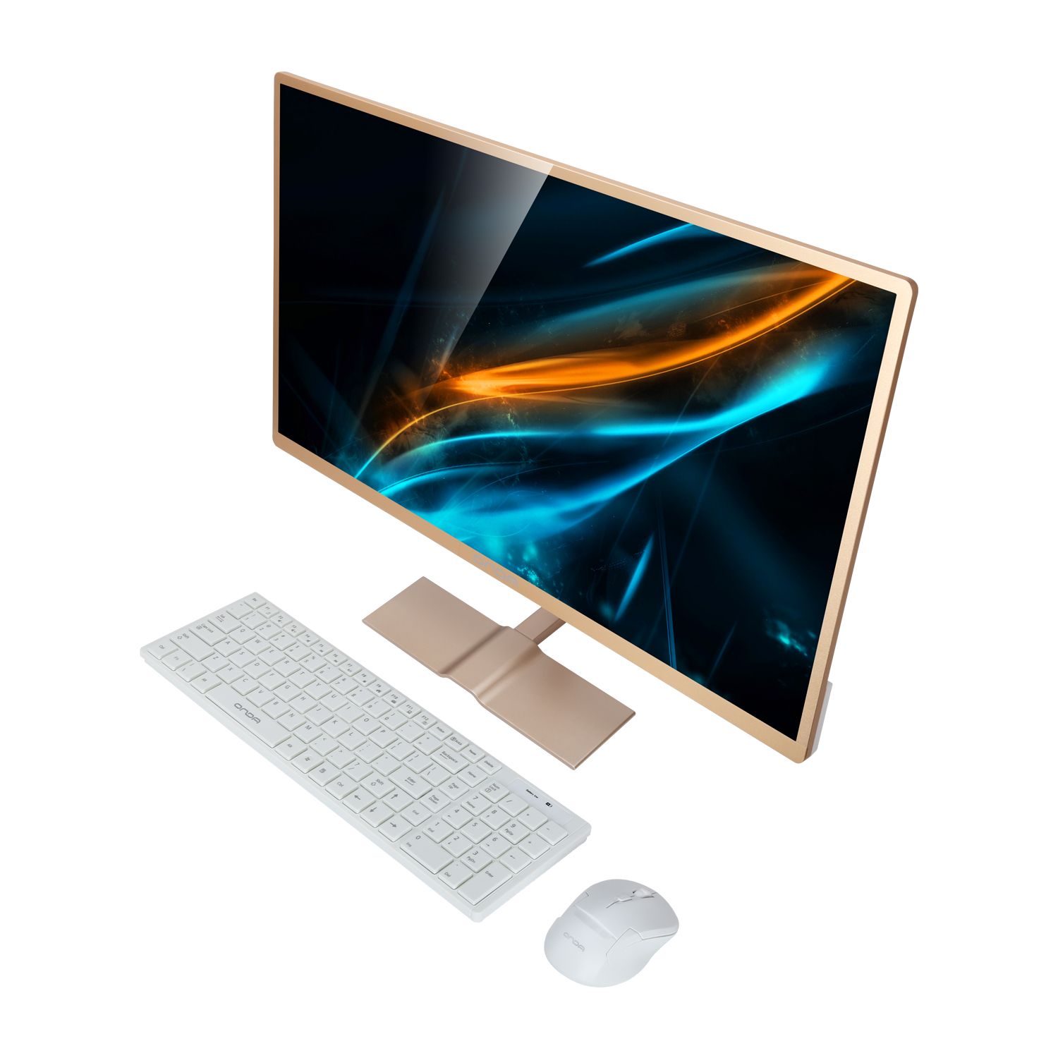 昂达一体机电脑酷睿i5 4核21.5寸23.8寸超薄办公家用高清电脑整机