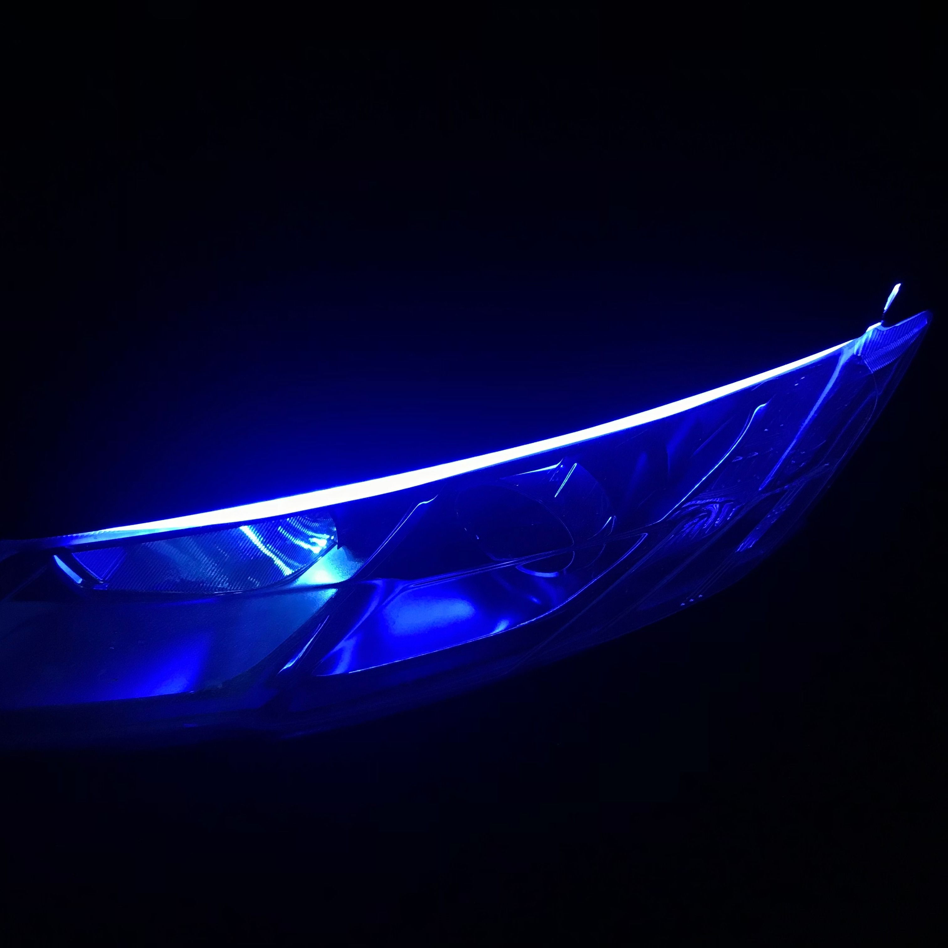 汽车装饰灯摩托转向流光灯日行灯转向led跑马灯泪眼灯30cm45cm60c