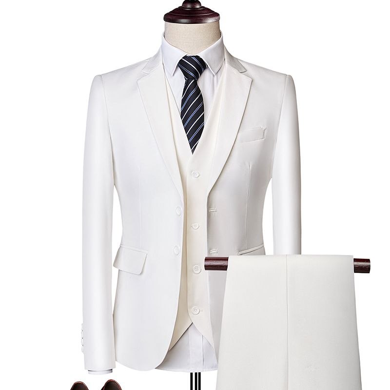 Suit suit men's three piece suit business suit professional suit best man bridegroom wedding dress suit