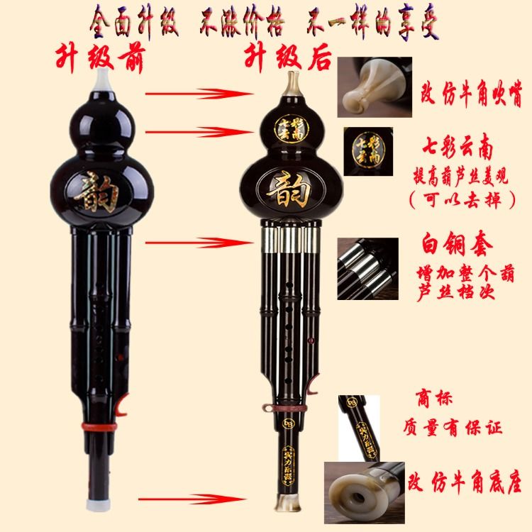 葫芦丝动态曲谱降b调花满楼(3)