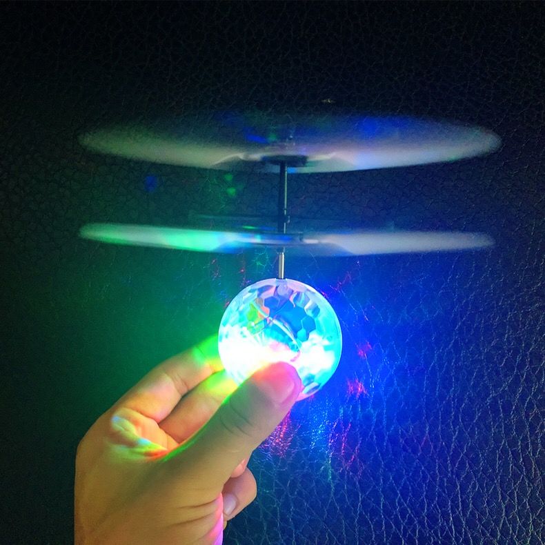 Induction aircraft colorful ball helicopter children's toys charging fall resistant induction suspension remote control aircraft indoor