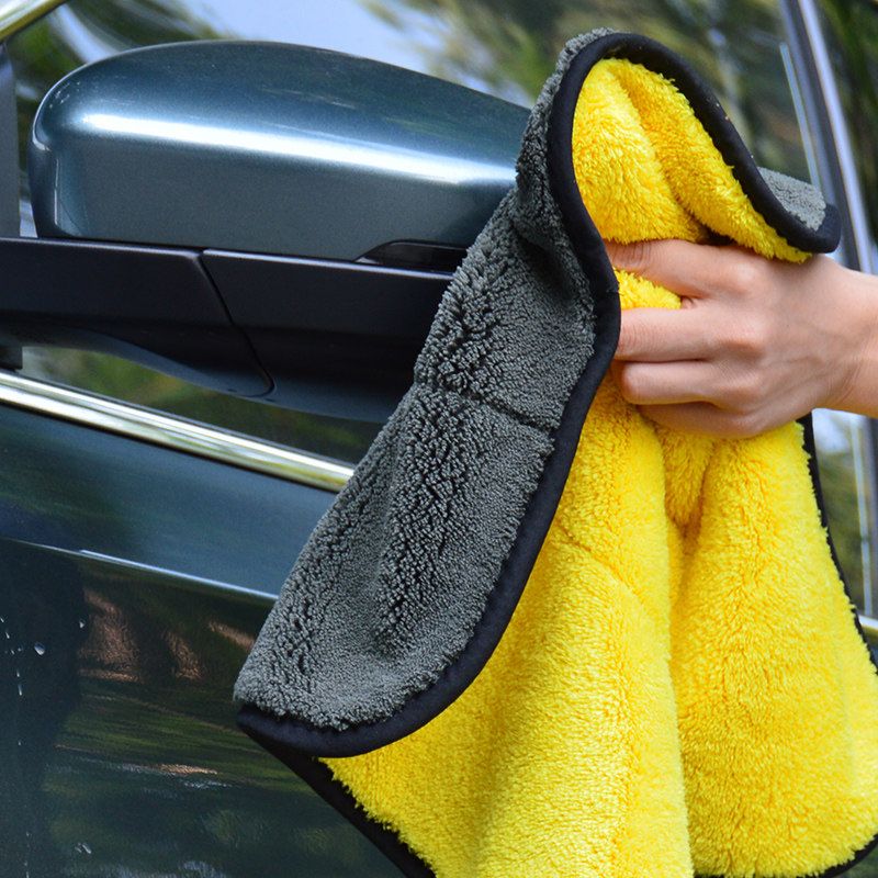Double side thickened washing towel household floor glass water absorbent car cleaning cloth car towel cleaning supplies