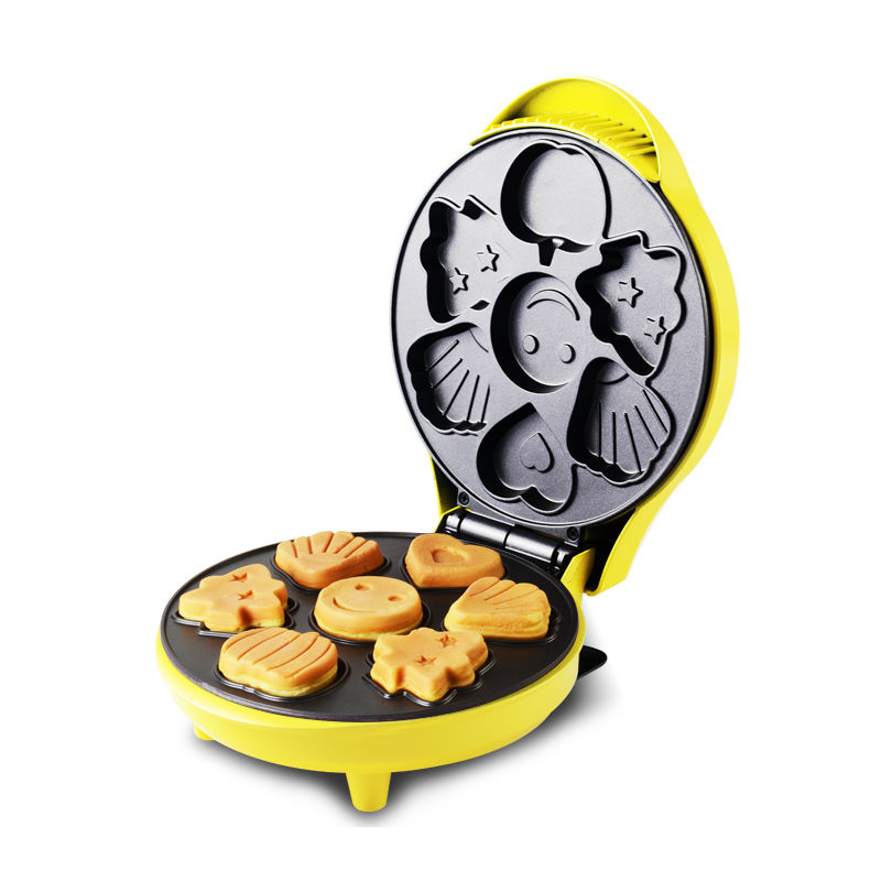 Red heart cake machine household mini children cartoon baking waffle machine multi function electric cake pan sw-2001k