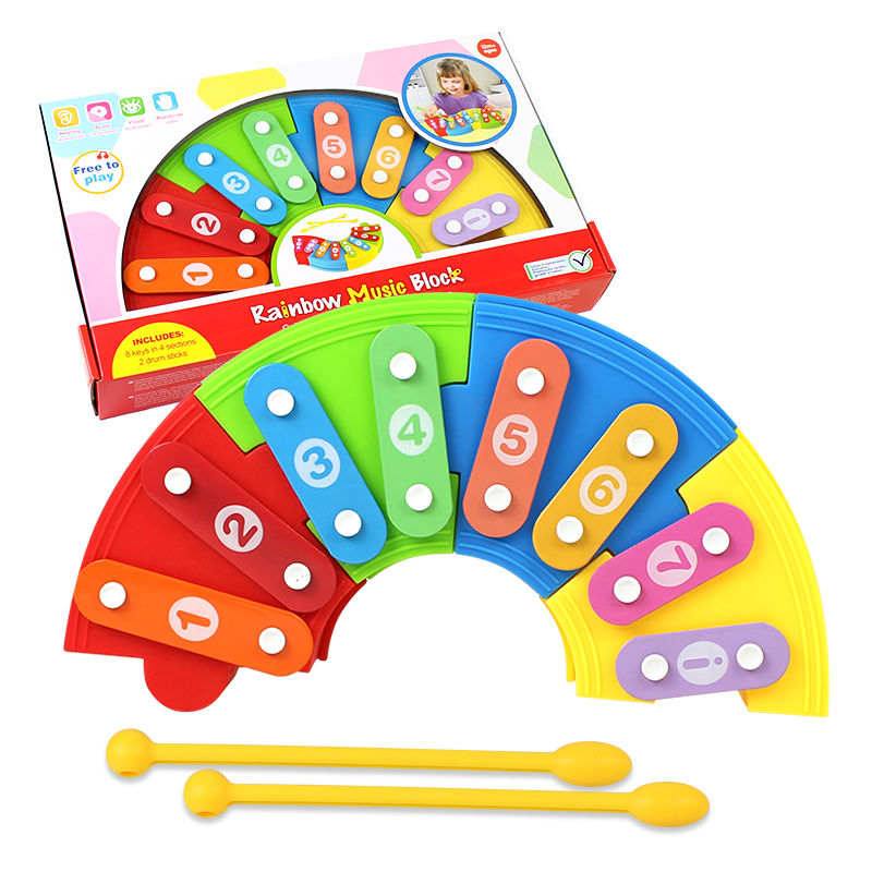 儿童钢琴玩具8音手敲琴宝宝玩具琴乐器音乐可弹奏小钢琴生日礼物