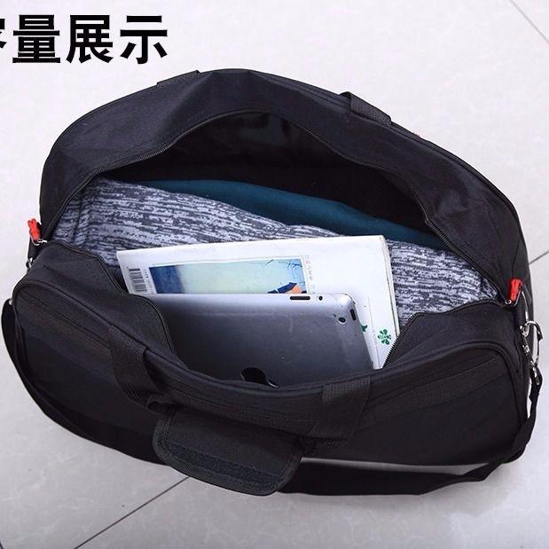 时尚运动手提旅行包女士行李袋韩版健身装衣服旅游出差单肩背包